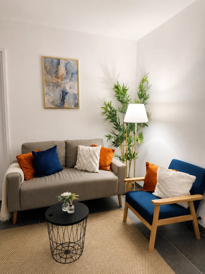 Chambre préparée pour l'arrivée des voyageurs